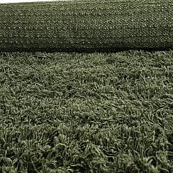 Ryatæpper - Fassale Hand Woven Wool Shaggy (mosgrøn)