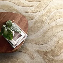 Ryatæpper - Fergana (creme/beige)