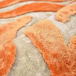 Ryatæpper - Fergana (creme/orange)