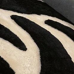 Ryatæpper - Fergana (creme/sort)