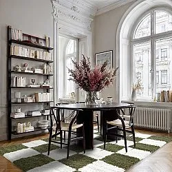 Ryatæpper - Gordes (grøn/hvid)