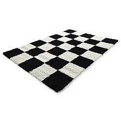 Ryatæpper - Gordes (sort/hvid)