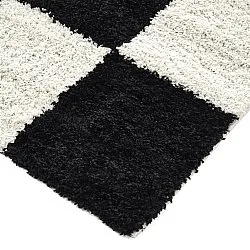 Ryatæpper - Gordes (sort/hvid)