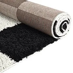 Ryatæpper - Gordes (sort/hvid)