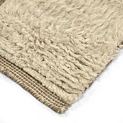 Ryatæpper - Kiberg Hand Woven Wool Shaggy (fløde)