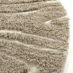 Runde tæpper - Kindon Natural Cotton Shaggy (beige/hvid)