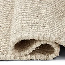 Uldtæppe - Larkana (beige/hvid)