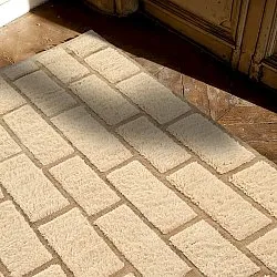 Ryatæpper - Leknes Hand Woven Wool Shaggy (fløde)