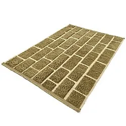 Ryatæpper - Leknes Hand Woven Wool Shaggy (grøn)