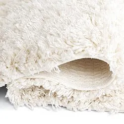 Ryatæpper - Lindos Natural Cotton Shaggy (hvid)