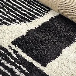 Ryatæpper - Maron (sort/hvid)