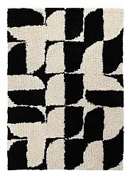 Ryatæpper - Marvao Natural Cotton Shaggy (offwhite/sort)