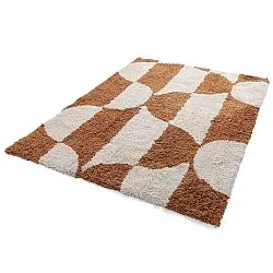 Ryatæpper - Kalymnos Natural Cotton Shaggy (offwhite/okker)