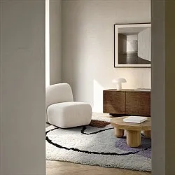 Ryatæpper - Naousa Natural Cotton Shaggy (multi)