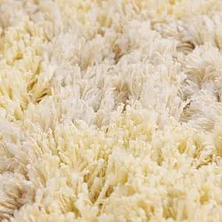 Ryatæpper - Methoni Check Cotton Shaggy (creme/lysegul)