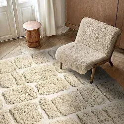 Ryatæpper - Otranto Natural Cotton Shaggy (off-white)