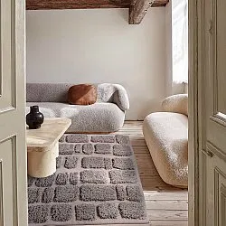 Ryatæpper - Otranto Natural Cotton Shaggy (taupe)