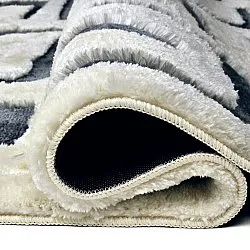 Ryatæpper - Palmyra (hvid/marineblå)