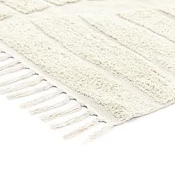 Ryatæpper - Rani Natural Cotton Shaggy (off-white)