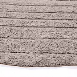 Rundt tæppe - Rani Natural Cotton Shaggy (taupe)