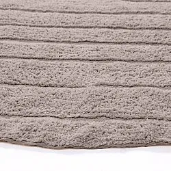 Rundt tæppe - Rani Natural Cotton Shaggy (taupe)