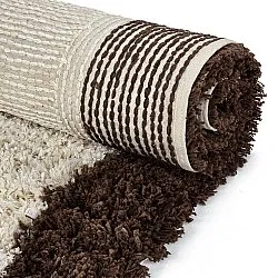 Ryatæpper - Sagres Natural Cotton Shaggy (offwhite/brun)