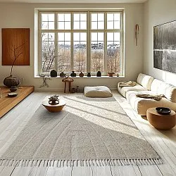 Ryatæpper - Sivia Natural Cotton Shaggy (off-white)