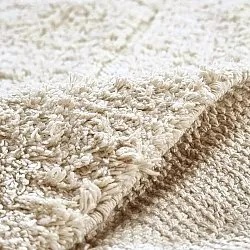Ryatæpper - Sivia Natural Cotton Shaggy (off-white)