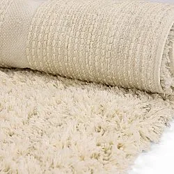 Ryatæpper - Sivota Natural Cotton Shaggy (off-white)
