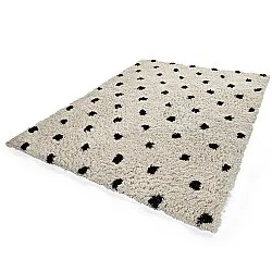 Ryatæpper - Soria Natural Cotton Shaggy (offwhite/sort)