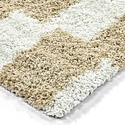 Ryatæpper - Tamri (beige/hvid)