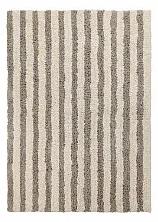 Ryatæpper - Thira Stripe Cotton Shaggy (creme/taupe)