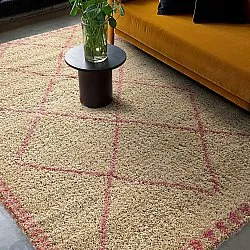 Ryatæpper - Tiznit (beige/pink)