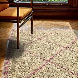 Ryatæpper - Tiznit (beige/pink)