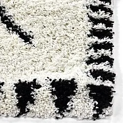 Ryatæpper - Tiznit (hvid/sort)