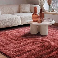 Ryatæpper - Volos (rød/rosa)