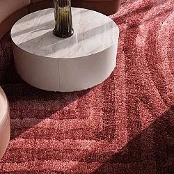 Ryatæpper - Volos (rød/rosa)