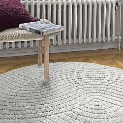 Runde tæpper - Wendy (lysegrå)