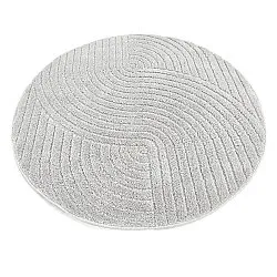 Runde tæpper - Wendy (lysegrå)