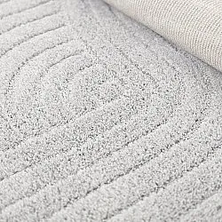 Runde tæpper - Wendy (lysegrå)