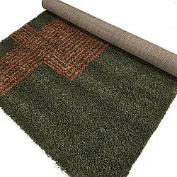 Ryatæpper - Zagora (grøn/orange)