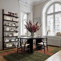 Ryatæpper - Zagora (grøn/orange)