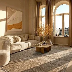 Ryatæpper - Zoe (beige)