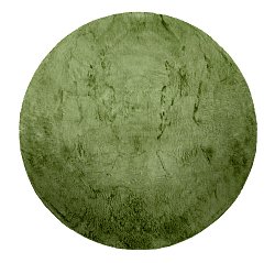 Alfombras redondeadas - Aranga Super Soft Fur (verde oliva)