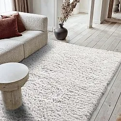 Ryatæpper - Combarro Solid Cotton Shaggy (fløde)