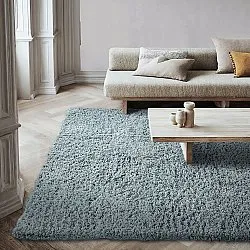 Ryatæpper - Combarro Solid Cotton Shaggy (lyseblå)
