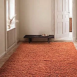 Ryatæpper - Combarro Solid Cotton Shaggy (lys orange)