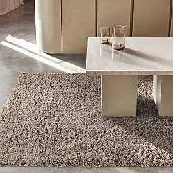 Ryatæpper - Combarro Solid Cotton Shaggy (taupe)