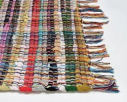 Kludetæppe - Sadon (orange/multi)