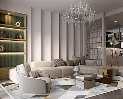 Wilton-tæppe - Samos (grå/multi)